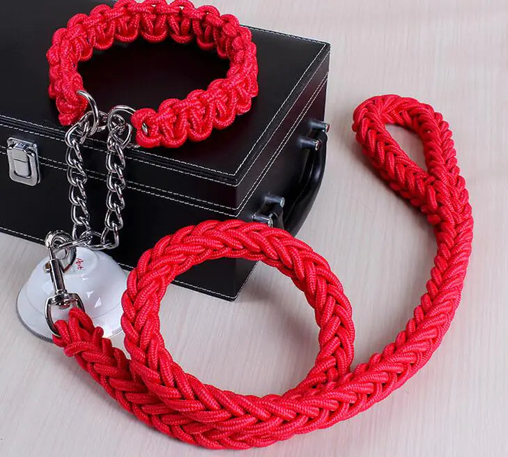 Braided Leash & Collar Combo