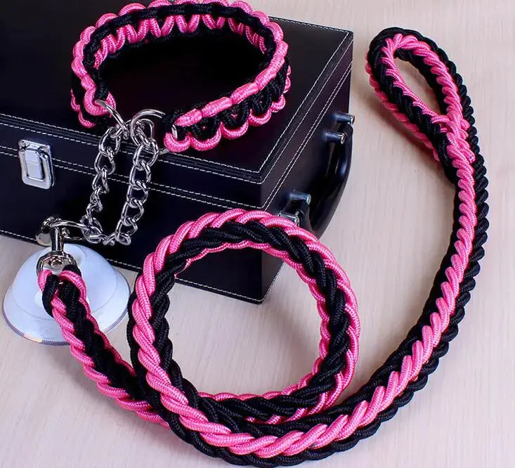 Braided Leash & Collar Combo