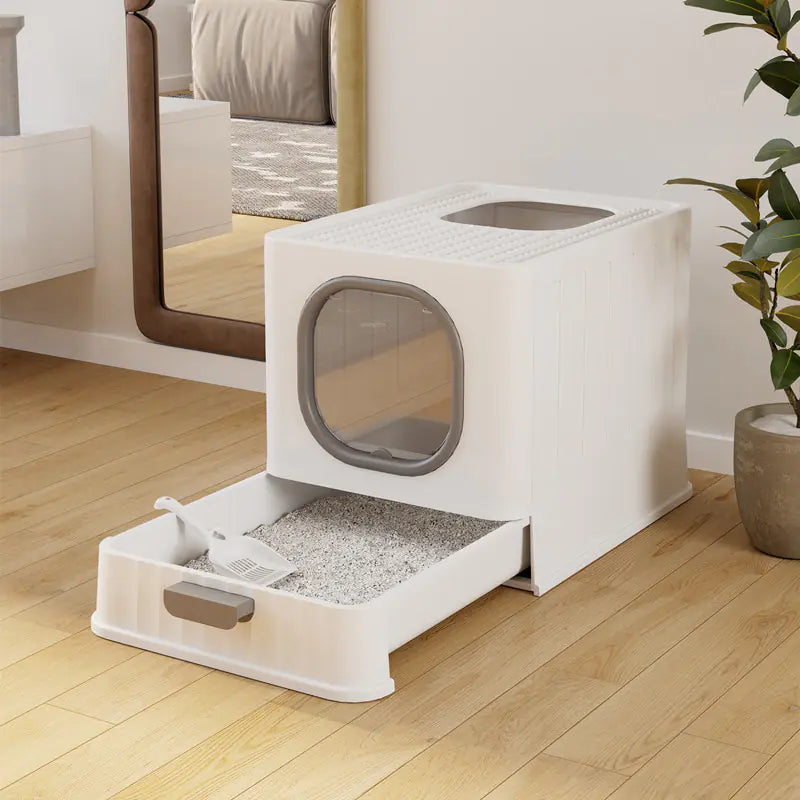 Enclosed Cat Litter Box