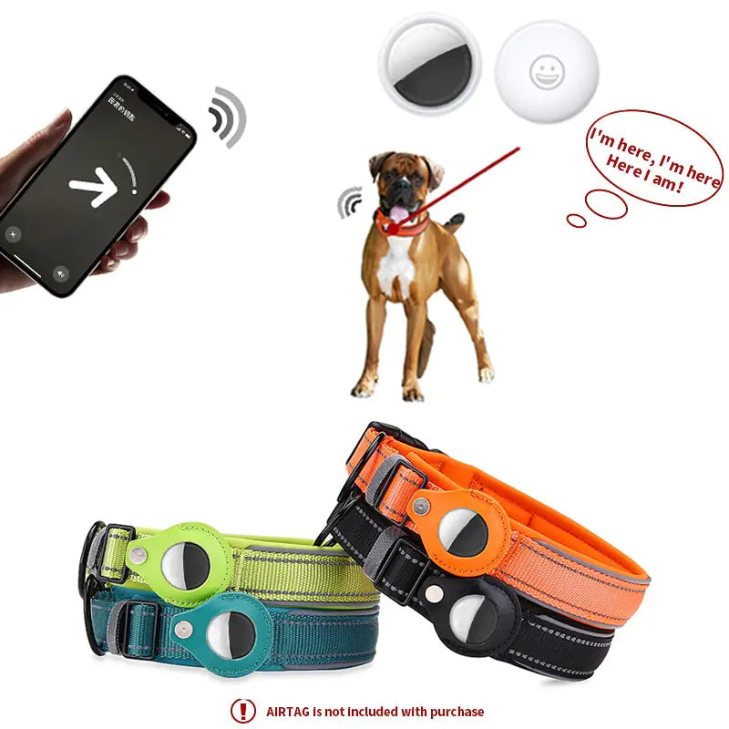 AirTag Compatible Dog Collar