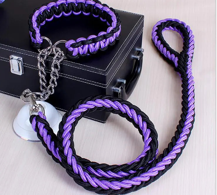 Braided Leash & Collar Combo