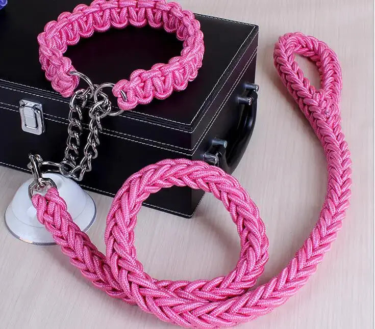 Braided Leash & Collar Combo