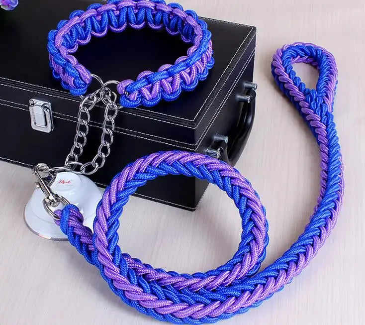 Braided Leash & Collar Combo