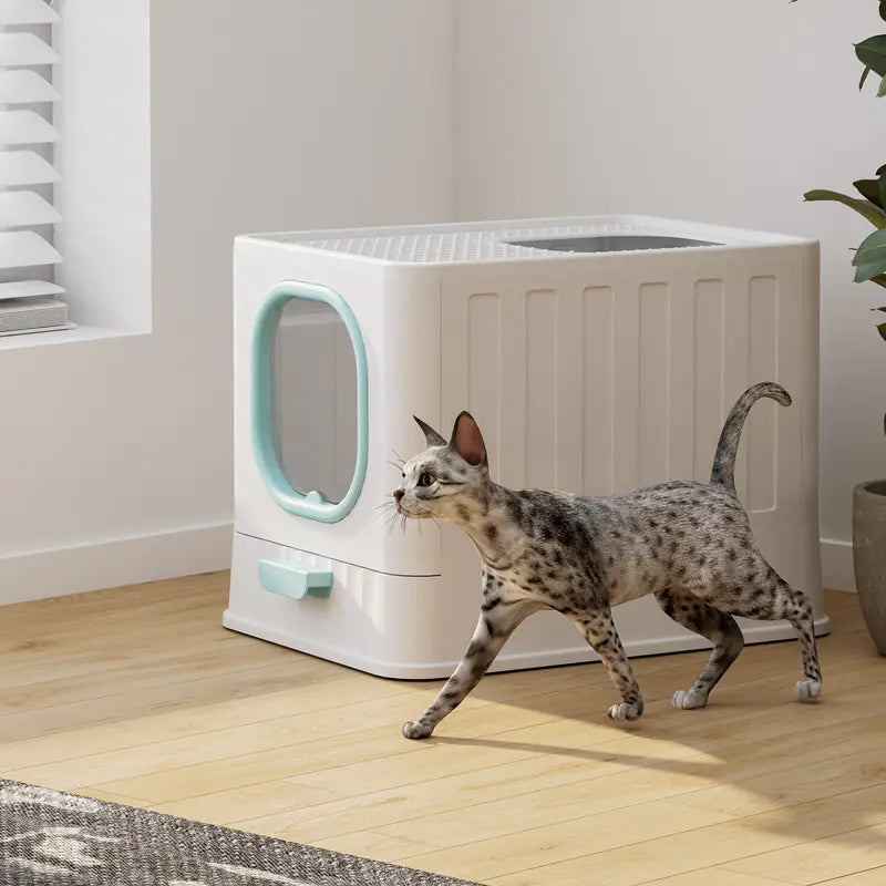 Enclosed Cat Litter Box