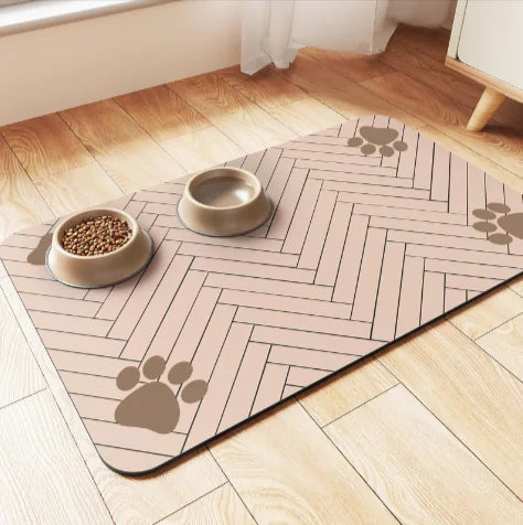 Splash-Proof Feeding Mat for Cats & Dogs